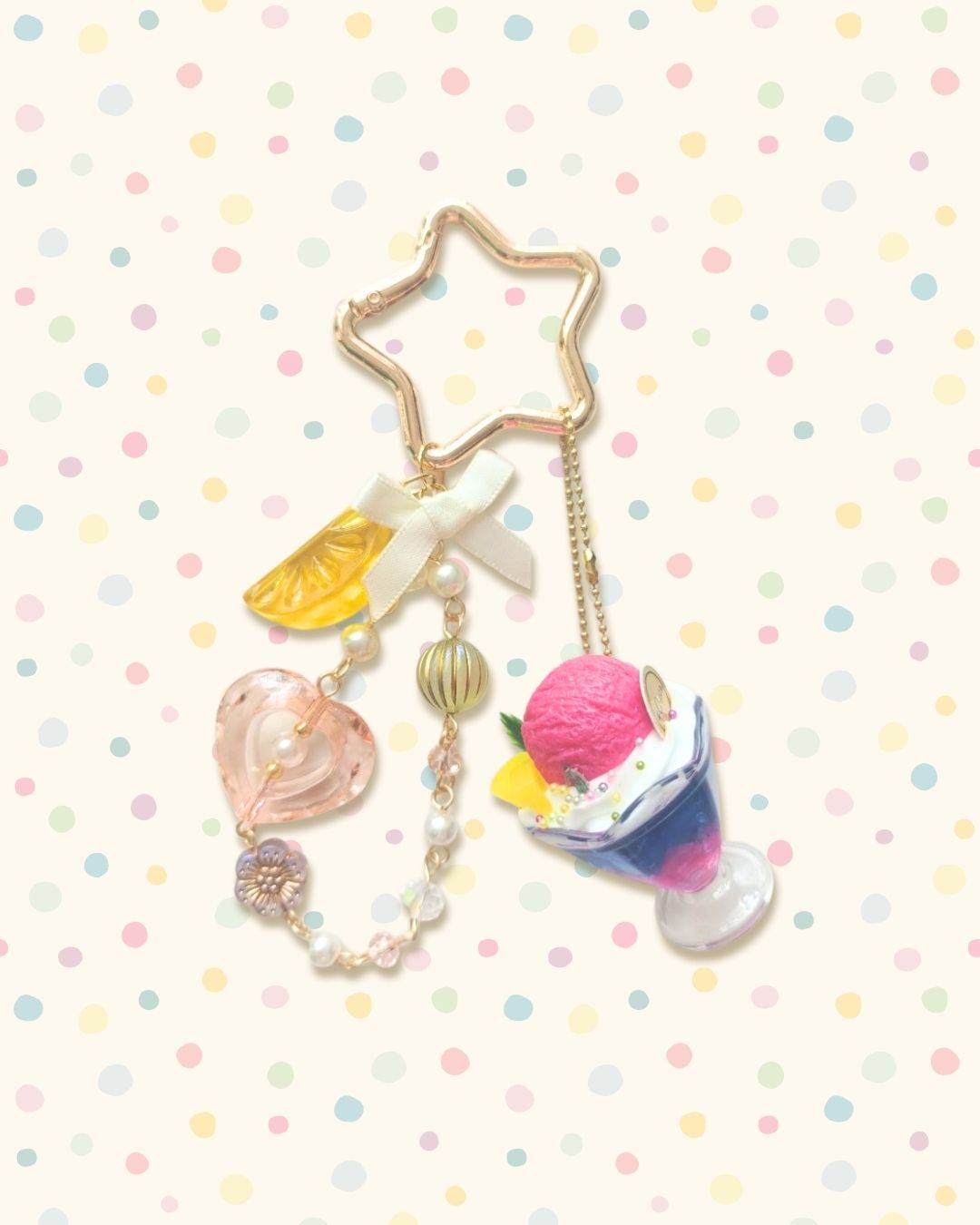 Bubble Pop! Colourful Retro Bag Charm