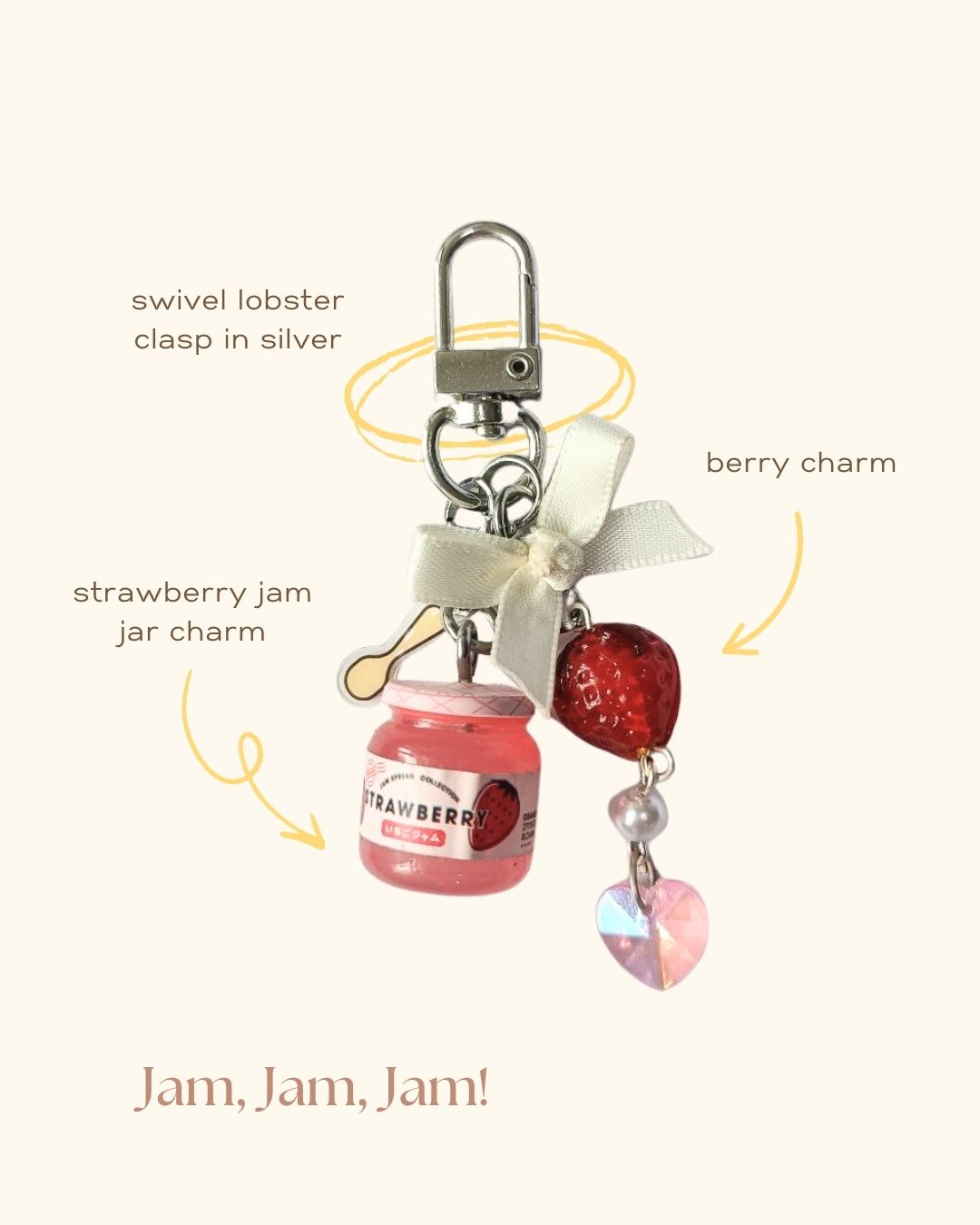 Jam, Jam, Jam! Berry Bag Charm